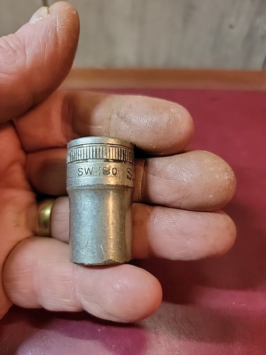 VINTAGE Snap-On SW-180 - 9/16" - 12 Pt. Shallow Socket 1/2" Dr. - 1938 DATE/1024 - Picture 5 of 9