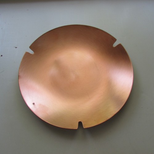 7.5"  Raw Copper Plate / candy dish / ashtray - Picture 1 of 6