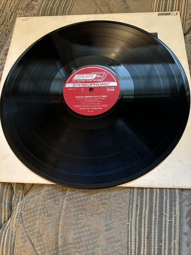 Alicia De Larrocha Bach Italian Concerto London Suites Fantasia LP Vinyl 1972 - Picture 3 of 4