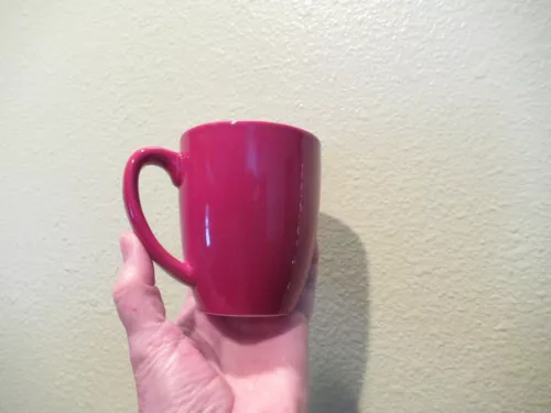 Corelle Solid Red Stoneware Coffee Mug Cup