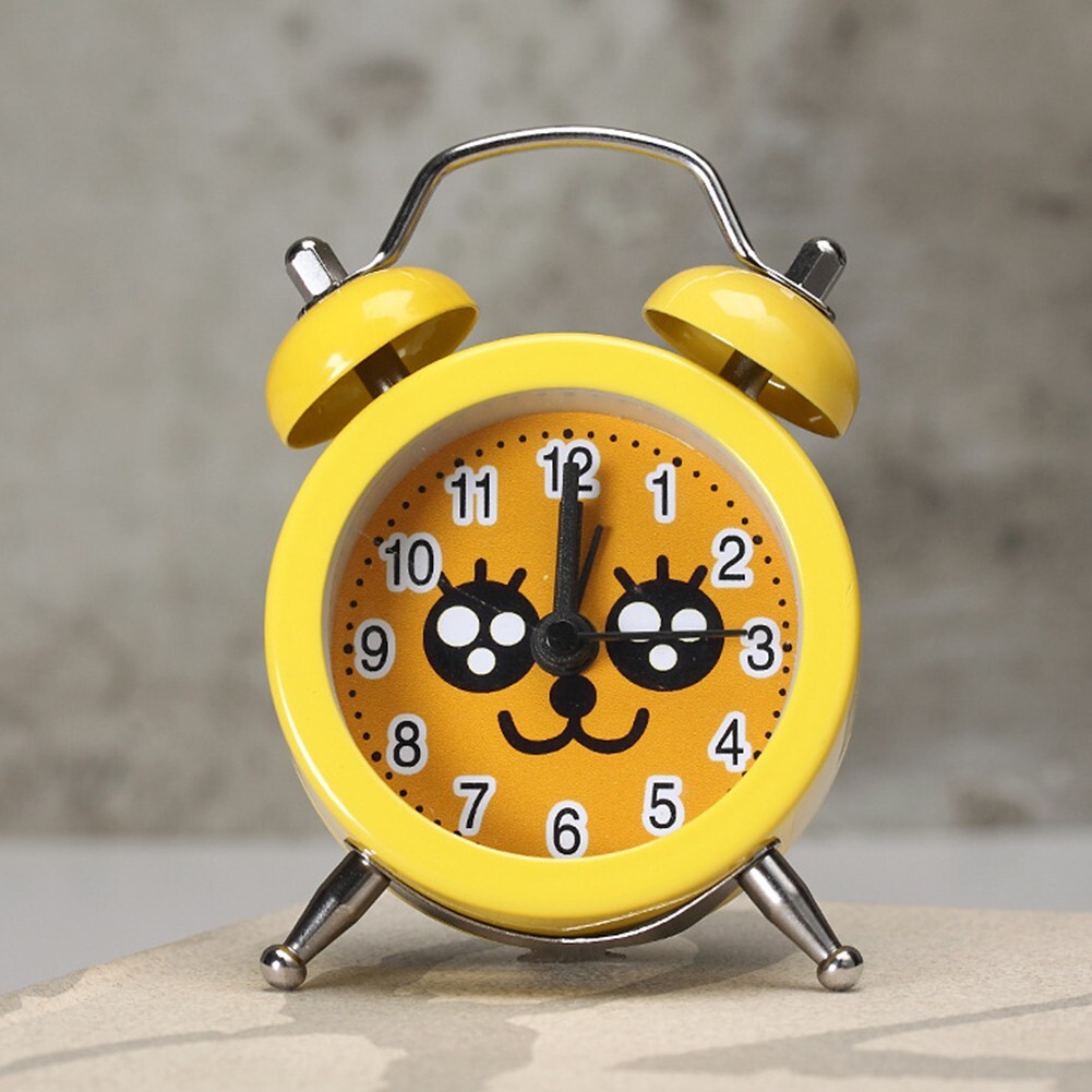 Sleek Analog Clock with Twin Bell Alarm Mute Scanning Movement for