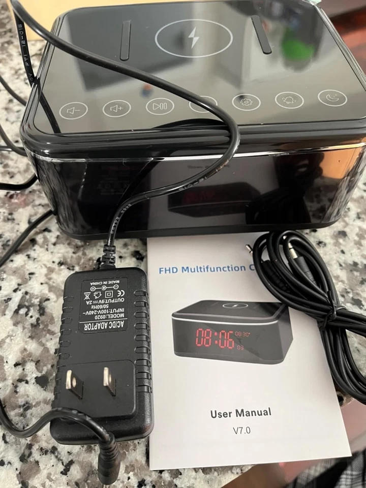 Security Camera + Bluetooth Speaker + Time - Image 2 of 4