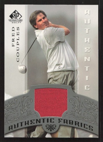 2005 SP Signature Golf Fred Couples Authentic Fabrics Red Shirt MEM #AF-FC Card
