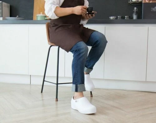 STICO Unisex Zapatos Antideslizantes con Toecap Chef Zapatos Zueco Zapatos de Seguridad NEC-10A - Imagen 5 de 7