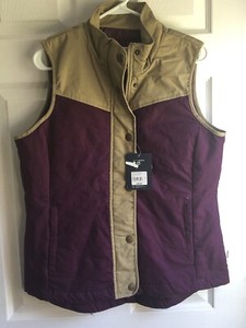 Magellan Vest Womens LG Blue Classic Fit Campfire Quilted Sleeveless