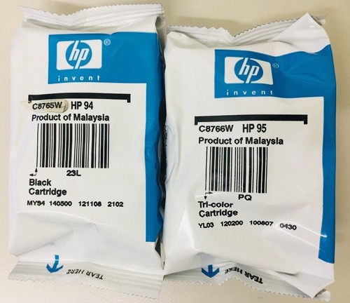 HP Genuine 94 95 B/C Cartridges In Original HP Deskjet 460,6840,9800 - Picture 1 of 2