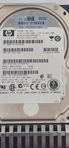 HP 300GB 2.5" SAS Hard Drive – Server HDD – Tested Working Pull | Fast Dispatch - Afbeelding 1 van 5