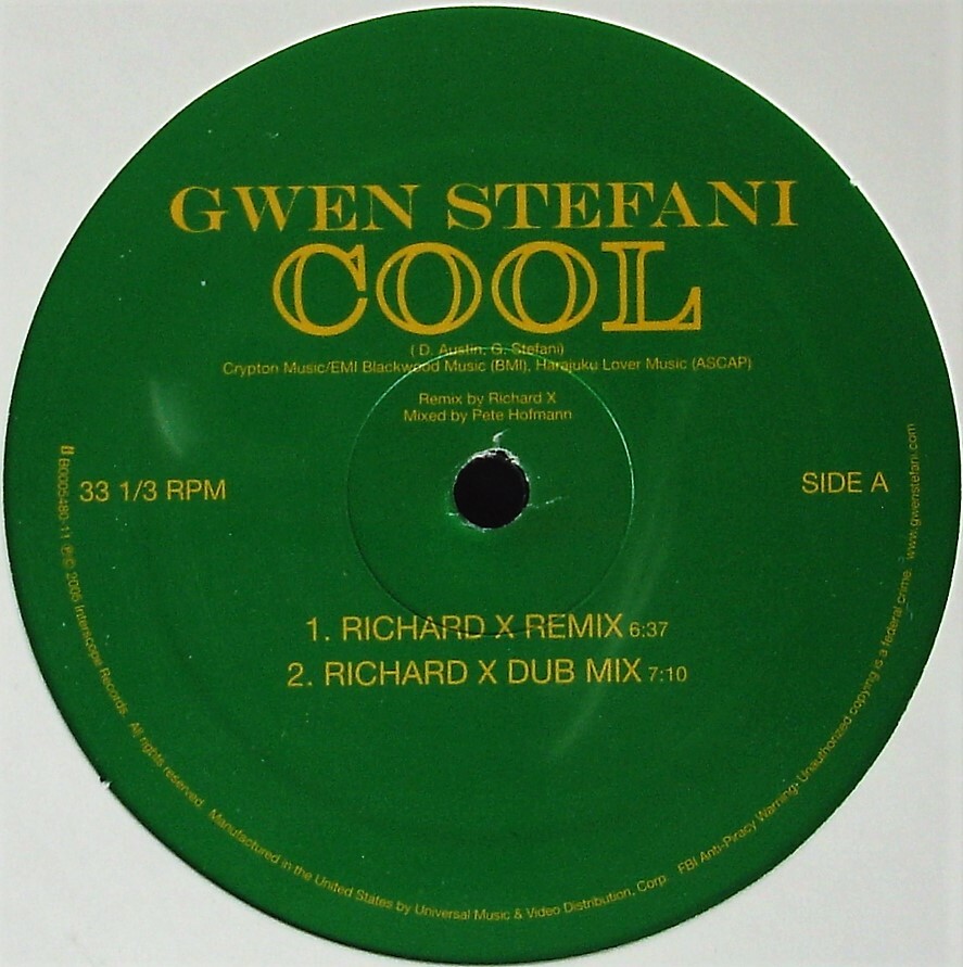 GWEN STEFANI "COOL &lpar;REMIXES&rpar;" 2005 12" VINYL 4 MIXES B0005480 ~RARE~ &ast;SEALED&ast;