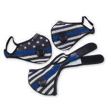 2PC Sport Cycling Face Mask With Active Carbon Filter Breathing Valves Washable