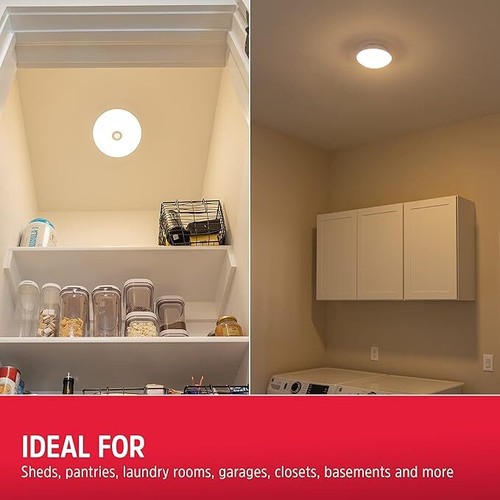 Energizer Motion-Activated LED Ceiling Light Battery Operated 300 Lumens - Picture 5 of 5