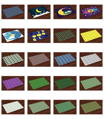 Ambesonne Place Mats Set of 4 Durable Placemats for Dining Room Kitchen Table - Picture 2 of 228