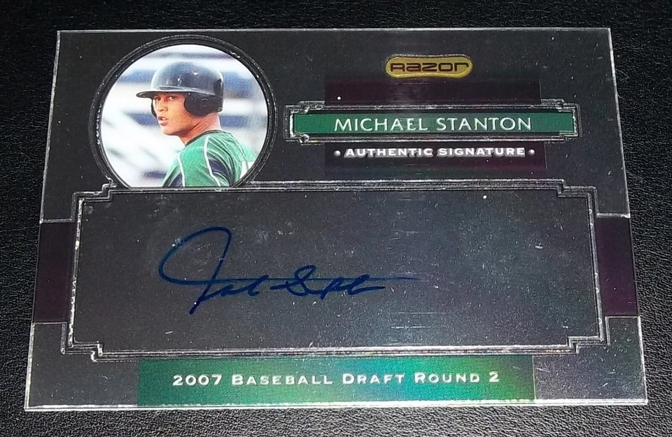 Rc Giancarlo Stanton Auto 2008 Razor Metal Mike Stanton Auto Rookie Autograph - Image 2 of 4