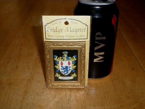[ BRENNAN ] FAMILY CREST / COAT OF ARMS, FRIDGE MAGNET, Vintage #1996 yr.  - Picture 5 of 6