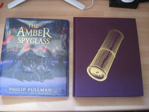 Philip Pullman signed The Amber Spyglass 1st illustrated His Dark Materials BkPl - Imagen 5 de 14