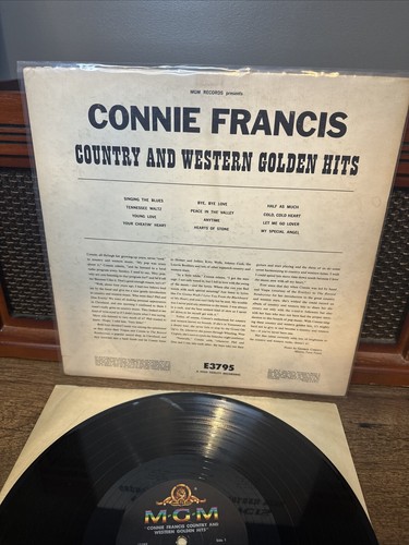 CONNIE FRANCIS - Country And Western Golden Hits - 1959 USA 12-track Vinyl LP - Picture 5 of 5