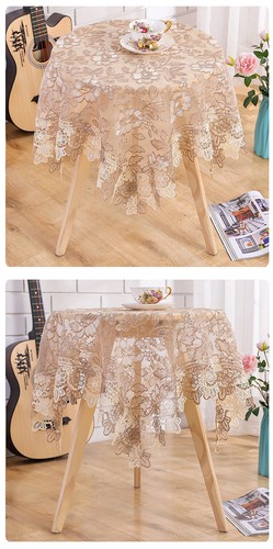Luxury Table Cloth Lace Embroidery Rectangular Tablecloth Wedding Table Cloths - Picture 12 of 20
