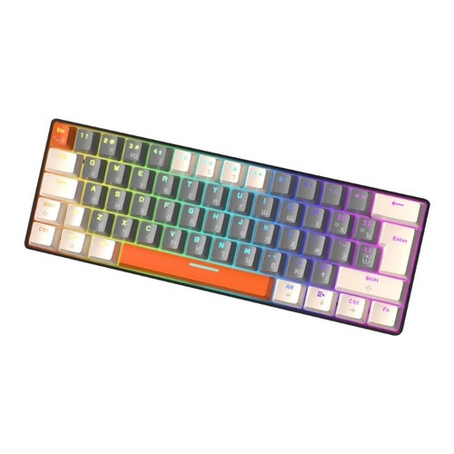 T60 Russian Mechanical Gaming Keyboard Type-C Wired Russian Keyboard Luminous - Picture 16 of 16