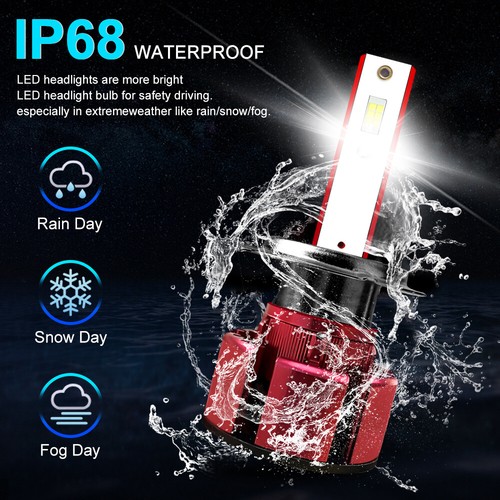 Para BMW 528i 1997-2000 9005+H7 Faro LED 4x Bombillas Combo 6000K Kit Conversión - Imagen 10 de 12