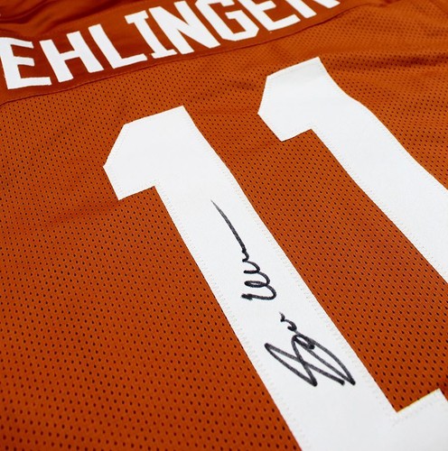 Sam Ehlinger signed handsigniert Texas Longhorns Custom orange Trikot TRISTAR - Bild 3 von 4