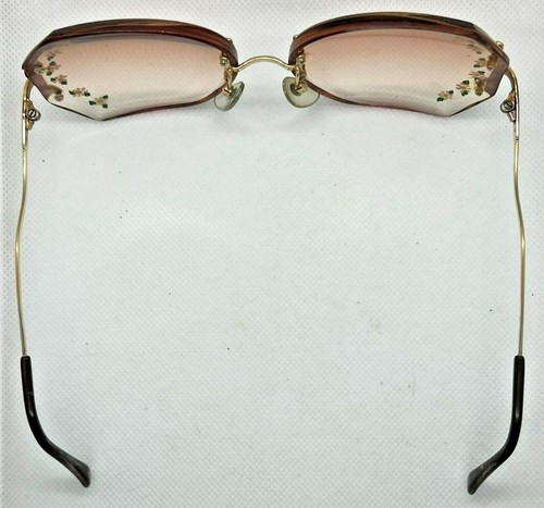 Vintage Luxottica Gold Satin Finish Mount Olympus Randlose Brille - Bild 3 von 3