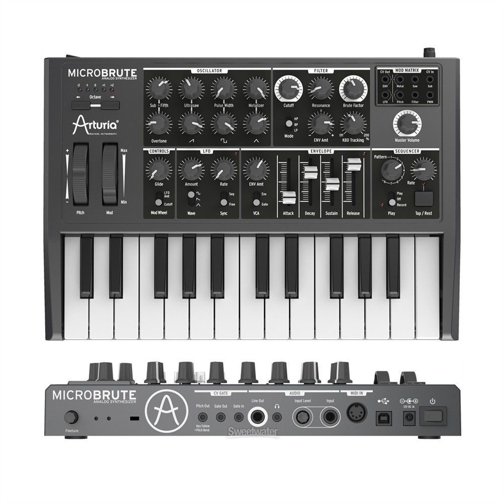 ARTURIA MICROBRUTE sintetizzatore analogico monofonico MIDI USB 25 tasti NUOVO ARTURIA MICROBRUTE sintetizzatore analogico monofonico MIDI USB 25 tasti NUOVO