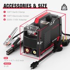 205A 110/220V Mma Arc Welding Machine Dual Volt Igbt Inverter Welder Machine