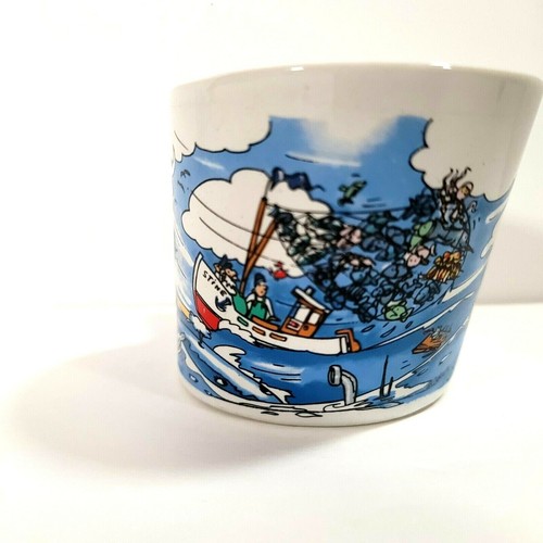 Taza de té de café de cerámica inclinada inclinada de pesca náutica Ramsel Hamburgo de colección - Imagen 4 de 15