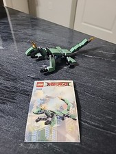 100% Complete LEGO Ninjago Movie 30428 Green Ninja Mech Dragon W/instructions