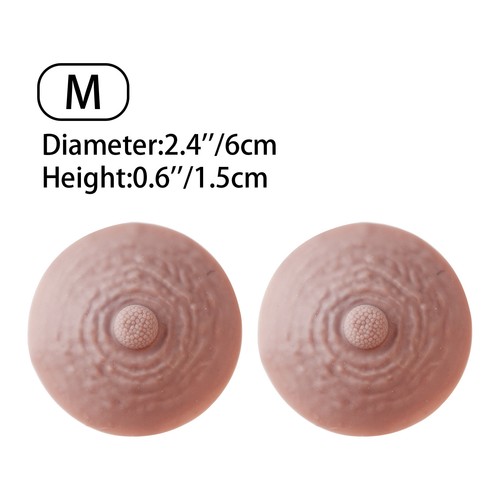 1 Pair Self-priming Silicone Prosthetic Simulation Breast Enhancement Cover,Gift - Picture 18 of 65