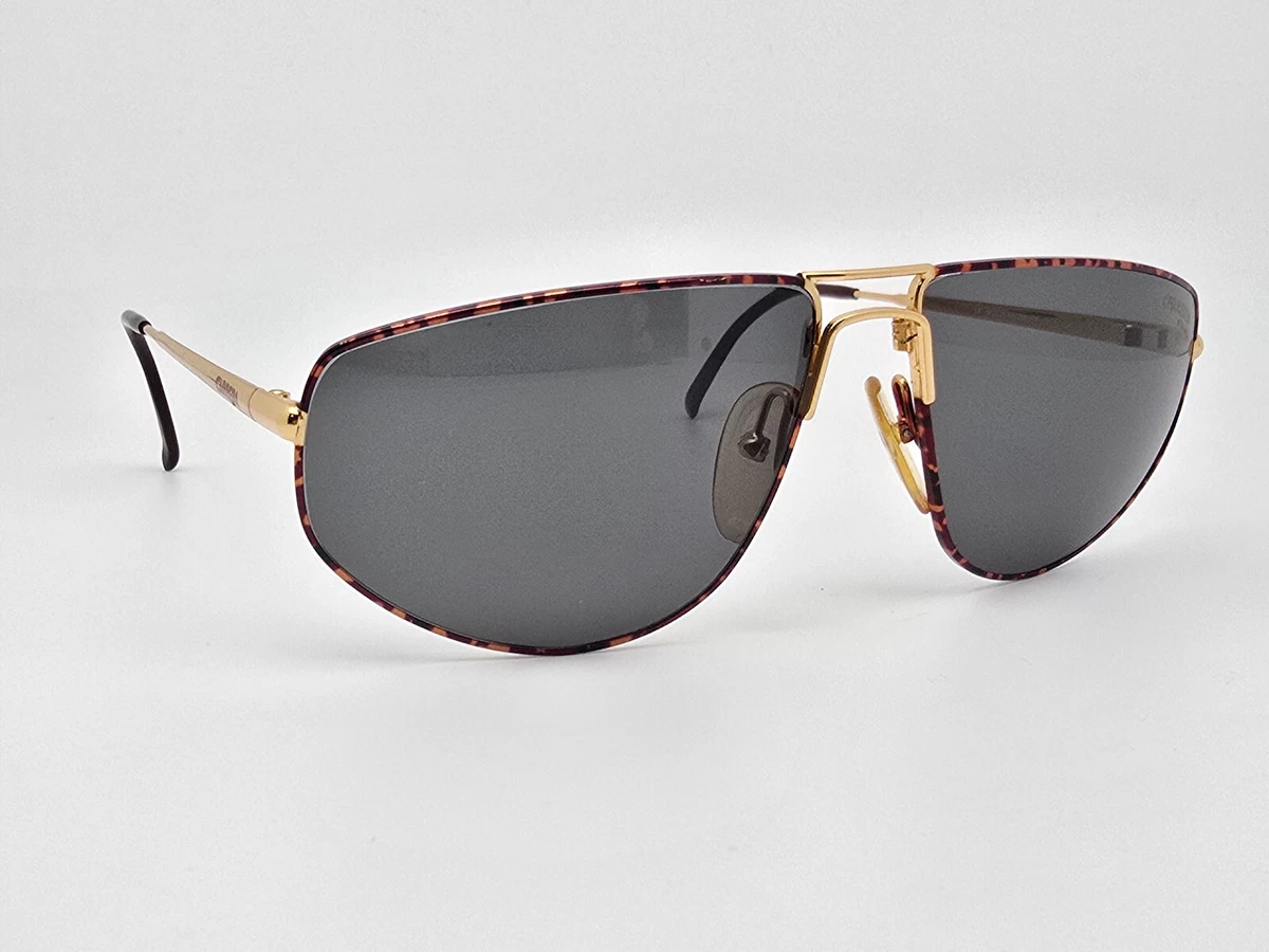 NEW CARRERA Gold & Black Aviator 57mm frame Grey Gradient Lens Sunglass 1044 08 Carrera Brown Gradient Pilot Unisex Sunglasses CARRERA 1044  main image 3
