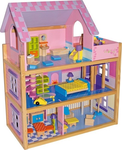 DOLL HOUSE Wooden Floors Furniture Fancy Children Kids Girls Dolls Home Legler - Picture 12 of 66