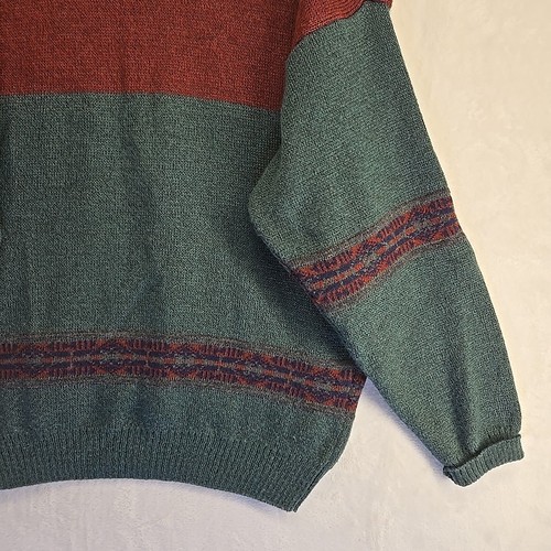 Vintage Architect Golf Wool Knit Sweater Mens XL All Over Print 90s Fathers Day - Picture 10 of 12