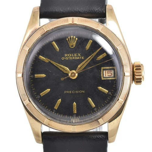 ROLEX Oyster Date Precision 6020 vintage Date Hand Winding Men's Watch Y#146266