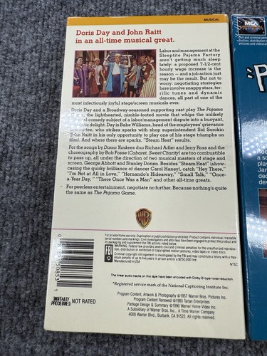 Sealed VHS Lot – Doris Day Pillow Talk (1959) + The Pajama Game (1957) New - Picture 7 of 10