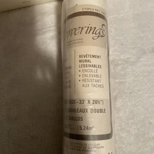 C & A Wallcoverings Vinyl Prepasted Wallpaper Tan with Floral Leaves 33' x 20.5" - Picture 8 of 10