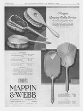MAPPIN & WEBB Dressing Table Services - Vintage Advertisement 1930
