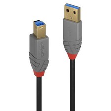 Lindy W128370694 832447 3M Usb 3.2 Type A To B Cable  Anthra Line ~E~