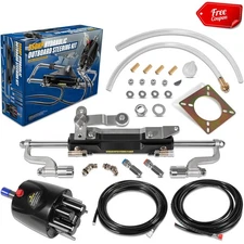 for SeaStar Hydraulic Steering System Kit 350HP Boat Outboard Cylinder Helm Hose