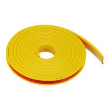 14mmx5000mm Flexible TPE Self Adhesive U-Shape Veneer Edging Edge Banding Yellow