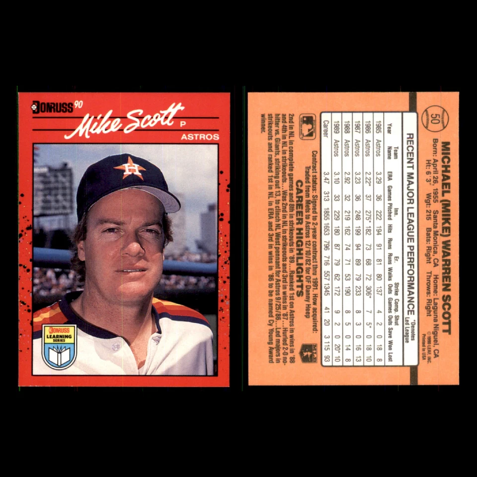 Лот из 12 бейсбольных карточек 1990 Donruss Learning Series Tom Glavine Atlanta Braves EX - Изображение 4 из 4