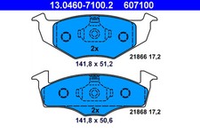 Front ATE 13.0460-7100.2 Brake Pad Set, disc brake for SEAT,SKODA,VW