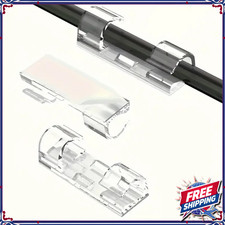 Self-Adhesive CableClips Nylon Wire Mounts for Conduit Tubing Sticky Pads Holder