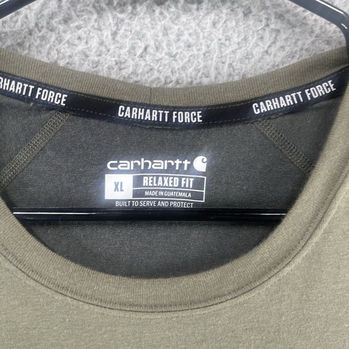 Camiseta de trabajo Carhartt Force calce relajado verde manga corta para hombre XL 5A - Imagen 3 de 7