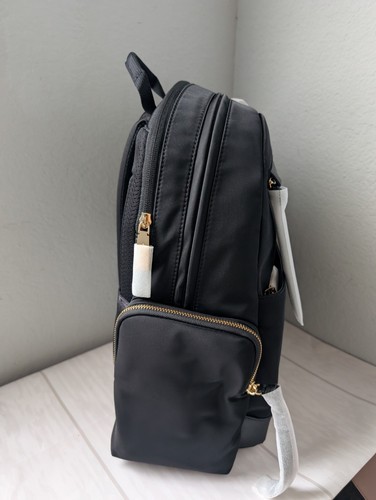 Neu mit Etikett Michael Kors Prescott großer Rucksack Nylon Gabardine schwarz - Bild 3 von 4