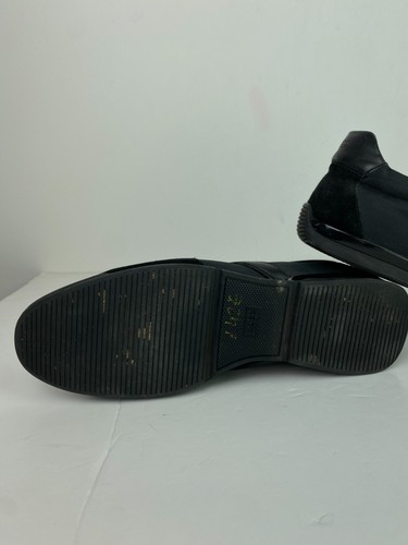 Hugo Boss Black Leather & Suede Panel Low Top Trainers Casual Lace Up UK 11 - Picture 18 of 22