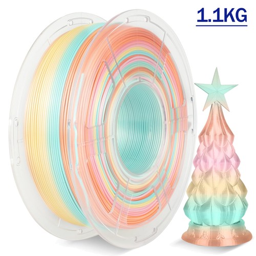 【KUP 10 PAY 6】JAYO 1,1KG SILK PLA+ Filament 1,75mm JEDWAB Dwukolorowy Czterokolorowy DE - Zdjęcie 50 z 55