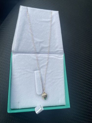 14K Real Gold Heart Pendant Necklace – Baby Girl Jewelry – Solid Yellow Gold - Picture 3 of 4