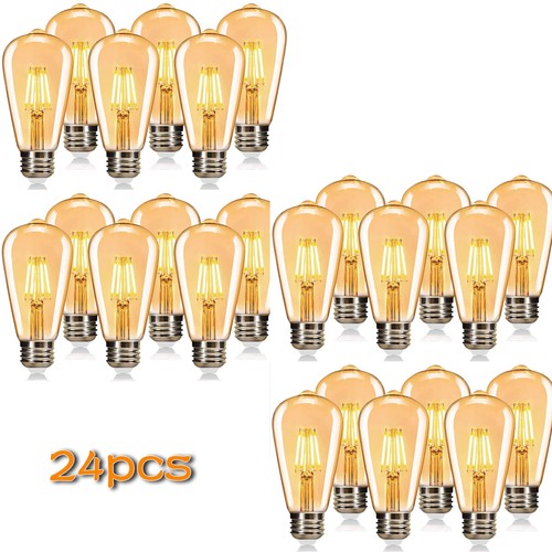 12/24Pcs E27 Vintage Retro LED Edison Bulbs 4W Filament Light Bulb Warm White - Picture 16 of 17