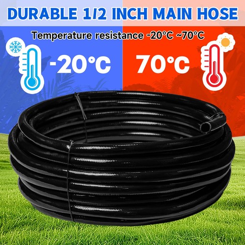 50 Fuß 1/2 Zoll Tropf Bewässerungsschlauch Haupt Tropfleitung Schlauch für Garten Wat... - Bild 3 von 6