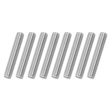 8Pack M8x45mm 316 Stainless Steel Fully All Threaded Rod Studs, 1.25mm Pitch
